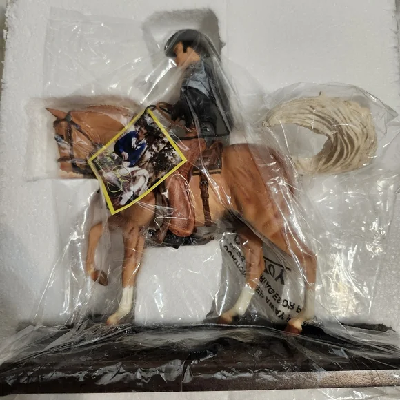 Breyer Elvis and Rising Sun Figurine - Palomino, White Mane